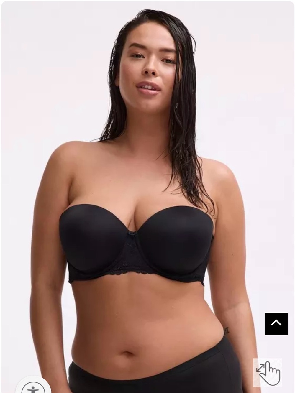 Torrid Black Strapless Smooth Bra